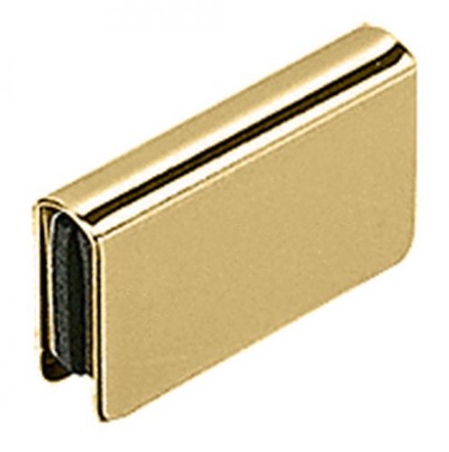 Crl brass rectangular strike plate 3/16&#034; to 1/4&#034; (5 to 6 mm) glass for sale