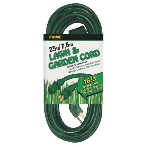 Prime wire &amp; cable ec880625 25-foot 16/3 sjtw lawn and garden outdoor new for sale