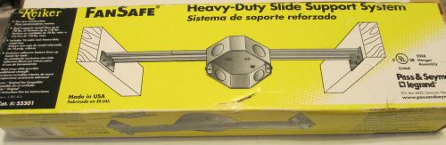 Reiker FanSafe Heavy-Duty Slide Support System Ceiling Light/Fan Mount 110lb
