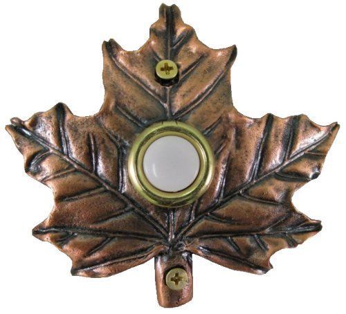 Companys Coming DBZ-007 Maple Leaf Bronze Doorbell Cover