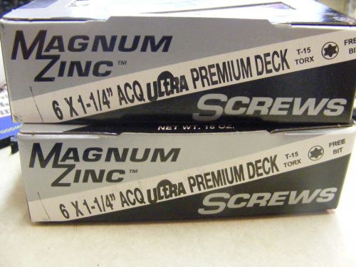 Bulls eye #6 x 1-1/4&#034; ultra premium  deck screws 2- 1 lb boxes for sale