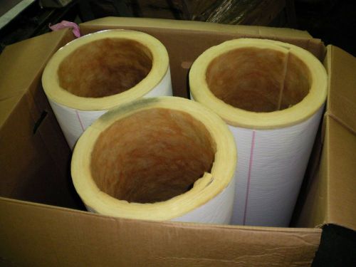 Owens corning box of 3 14&#034; od 11&#034; id 0-850 deg f pipe insulation 36&#034; long for sale