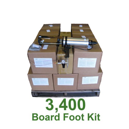 Spray Foam Insulation.6lb Open Cell Urethane Foam 3400 board foot kit!