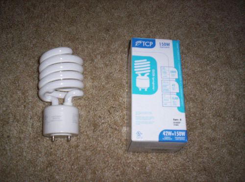 42 watt 2700k gu24 springlamp compact fluorescent light  bulb tcp 33142sp for sale