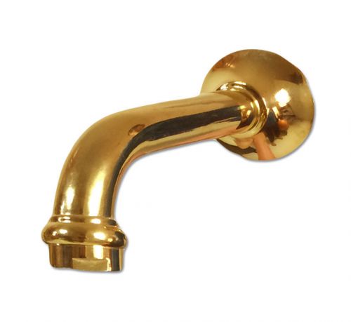 Pure 24K Yellow GOLD WELS Barcelona Bathroom Wall Spout