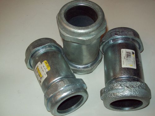 New Three (3) B &amp; K INDUSTRIES 160-007 COMPRESSION COUPLINGS 1-1/2  Inch
