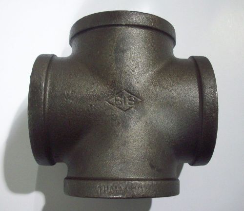 New 3 Inch 3&#034; Cast Iron Cross Black Pipe Plumbing Fitting 7 Day Auction