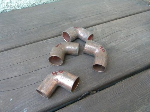 4 pieces 3/4&#034;  copper street 90 for sale