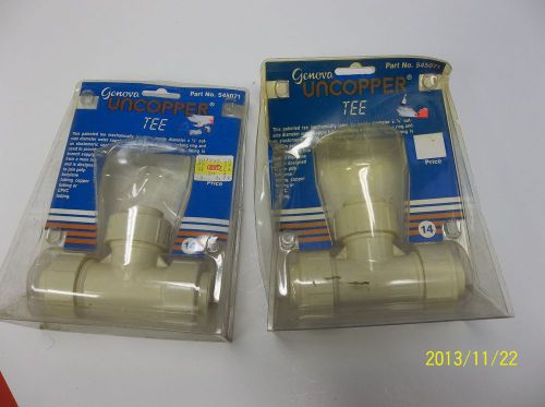 2 Genova Uncopper Plastic Tee&#039;s Plumbing Supplies