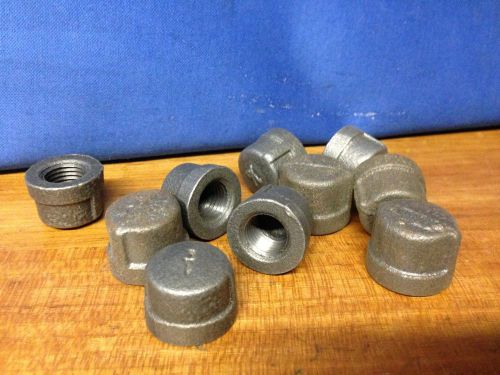 Lot of 10 1/4&#034; cap gas pipe fitting rigid pipe threaded for sale