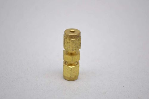 Swagelok brass 1/8x1/8in tube bulkhead union fitting 1-3/8in long d430545 for sale