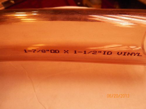 Watts clear vinyl tube tubing-by the foot-1 7/8&#034; od x 1 1/2&#034; id, 3/16&#034; thick for sale
