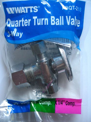 6 Bulk NEW 5/8 x 3/8 x 1/4 Comp 3WAY Quarter Turn Ball VALVES  5/8in 3/8in 1/4in