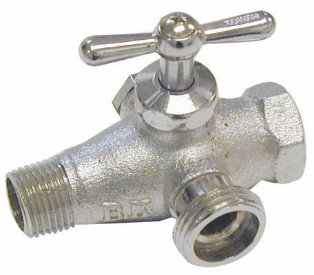 Mueller industries 102-205 in-line bypass reversible brass washing machine valve for sale