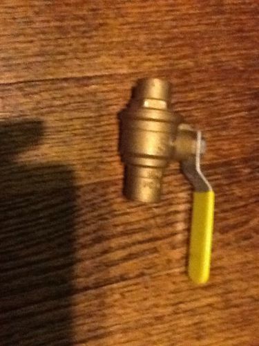 1/2 &#034;  full port brass ball valve (jomar valve) sweat made in italy. for sale