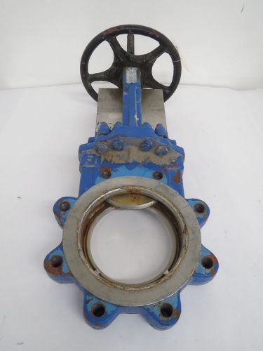 Fnw 61bm 150 psi 6 in 150 stainless flanged knife gate valve b443610 for sale