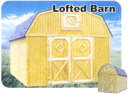Portable 12x24 Rustic Storage Barn w/Loft Shed Garage