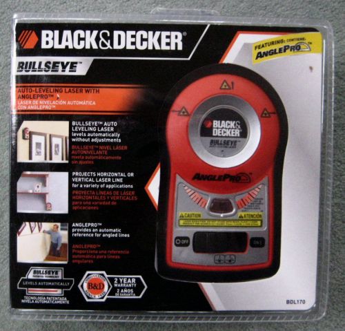 Black &amp; Decker BDL170 BULLSEYE Auto Leveling Laser with Anglepro NIB
