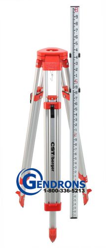 Aluminum tripod + grade rod 10th combo, for laser level,auto level,transit for sale