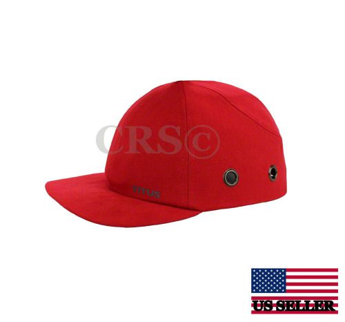 BUMP CAP LIGHTWEIGHT SAFETY HARD HAT HEAD PROTECTION RED MECHANIC TECH BASEBALL