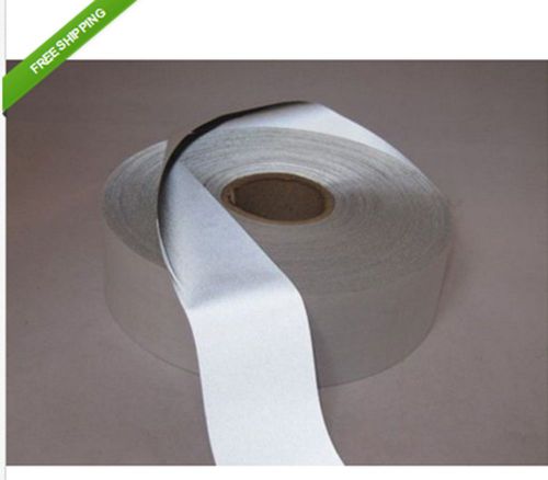 Silver reflective safety warning conspicuity tape fabric material 150&#039;x2&#034; #b06 for sale