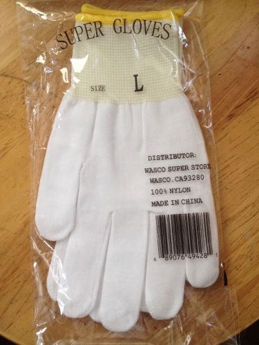 Super Gloves Liner - L - glove liner - safety/work, reg wt)