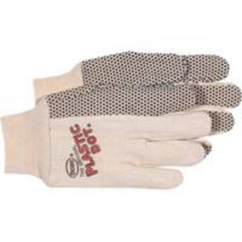 Glv Prot PVC Dot Ctn Wht/Blk BOSS MFG CO Gloves - Cloth 5501 White/Black Cotton