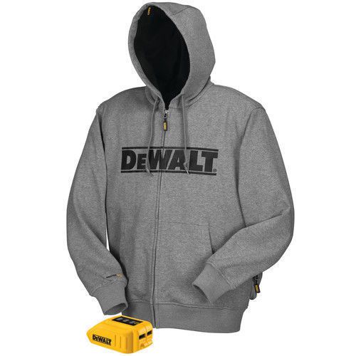 DEWALT 12V/20V MAX Li-Ion Gray Heated Hoodie Only - 2XL DCHJ068B-2XL