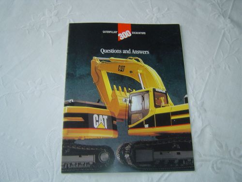 Caterpillar CAT 320 325 330 hydraulic excavator brochure