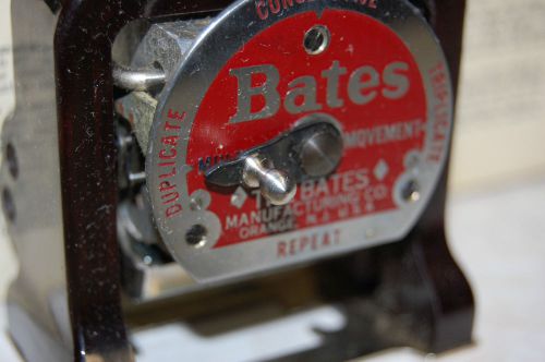 Bates Numbering Machine~Style E, 6 Wheel, Multiple 4 Movement w/Box~Excellent