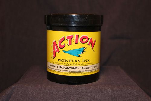 1 lb - ACTION Professional Printers Ink - Pantone 072 Victoria Blue #8511