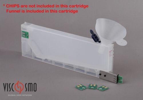 220ml Refillable cartridge with CHIP SOCKET for Roland and Mimaki printer