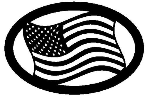 American Flag CNC cutting .dxf format file for plasma or laser or waterjet