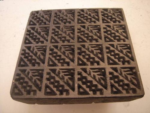 India Handcarved FABRIC PRINTING BLOCK Top Qlty 27838