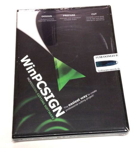 New WinPCSIGN 2012 Basic with Permanent USB Key/Dongle for Vinyl Cutter/plotter