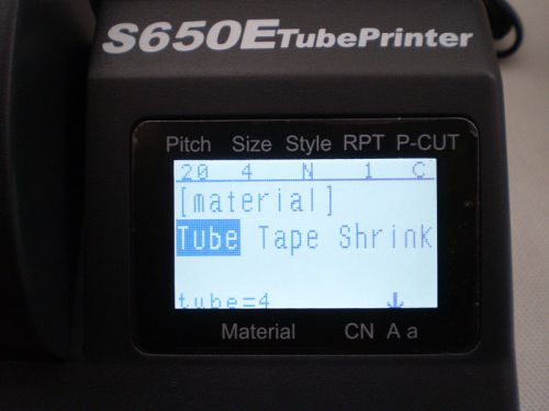 Pvc tube printer eletronic lettering machine cable id printer wire marker s-650e for sale