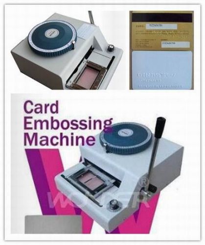 68 Codes Characters Manual Credit Membership PVC Card Embosser Embossing Machine