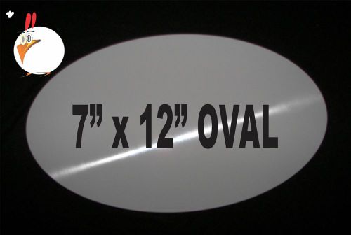 10 Pieces OVAL ALUMINUM  SUBLIMATION BLANKS 7&#034;x 12&#034; NO HOLES, sublimation supply