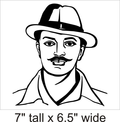 2X Shahid Bhagat Singh Removable Wall Art Decal Vinyl Sticker Mural Decor-FA256