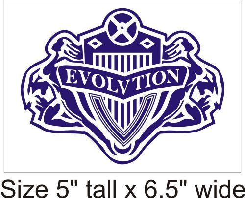 2X Evolution Funny Car Vinyl Sticker Decal Truck Bumper Laptop Removable - 977