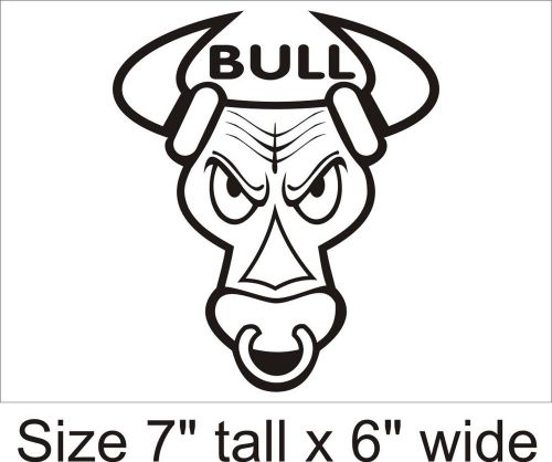 2X Head of a Bull Funny Car Vinyl Sticker Decal Truck Bumper Laptop -1026
