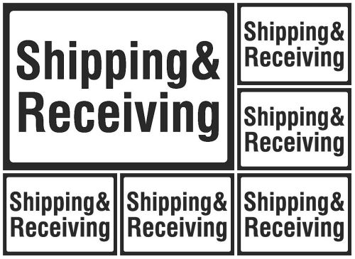 Business Sign Shipping &amp; Receiving Signs Pack of 6 Ship Receive Sign New s159