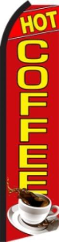 HOT COFFEE Sign Swooper Flag Advertising Feather Super Banner /Pole bfp