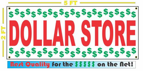 DOLLAR STORE Full Color Banner Sign 4 Discount $ Dollar Shop