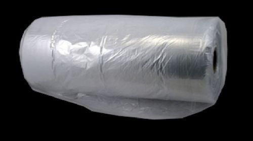 Garment poly bags clear film 21&#034; x 4&#034; x 54&#034; .5 mil for sale