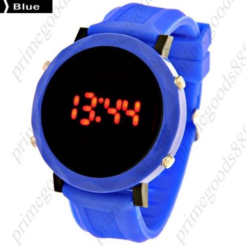 Unisex Sports Watch Round Case Digital Wrist Watch Wrist watch in Blue
