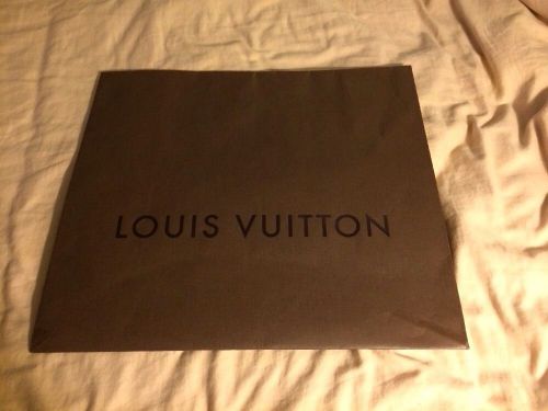 LOUIS VUITTON LV Gift Shopping Paper Bag Large  17.5&#034; x 15 3/4&#034; x 8&#034; , No Handle