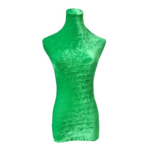 Green Velvet Mannequin Top Cover For Upper Body Dress Stand Form Model Dummy