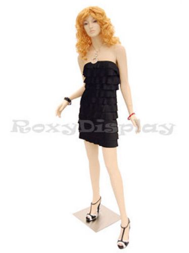 Female fiberglass mannequin pretty face elegant looking dress form #md-a2f1 for sale