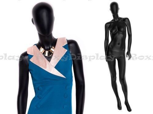 Fiberglass Black Color Female Mannequin Abstract Style #MZ-OZIB4